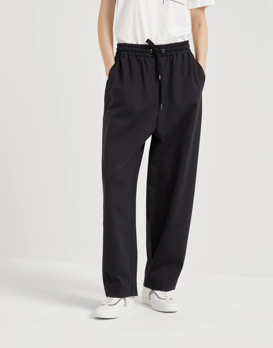 Couture interlock track trousers