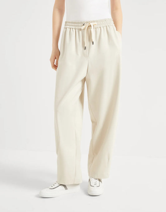 Couture interlock track trousers