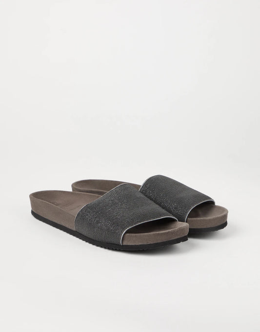 Precious slides in suede