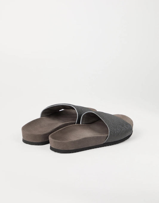 Precious slides in suede