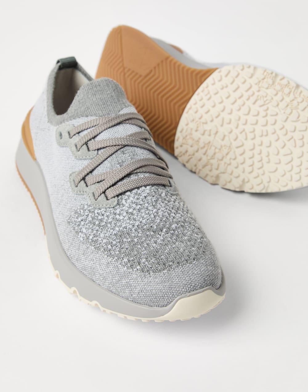 Cotton chiné knit runners