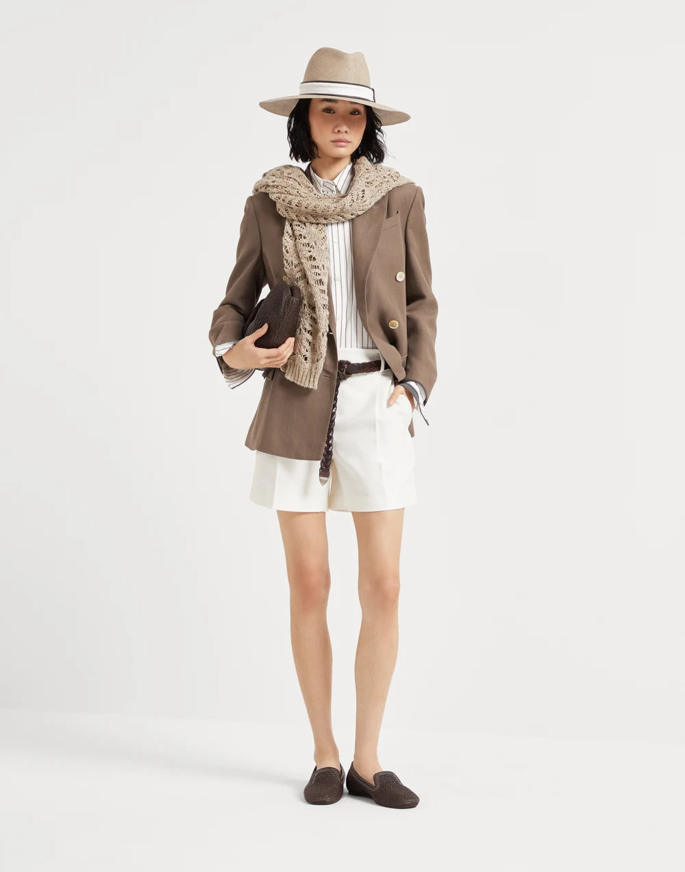 Foliage lace cardigan in linen and silk Diamond yarn