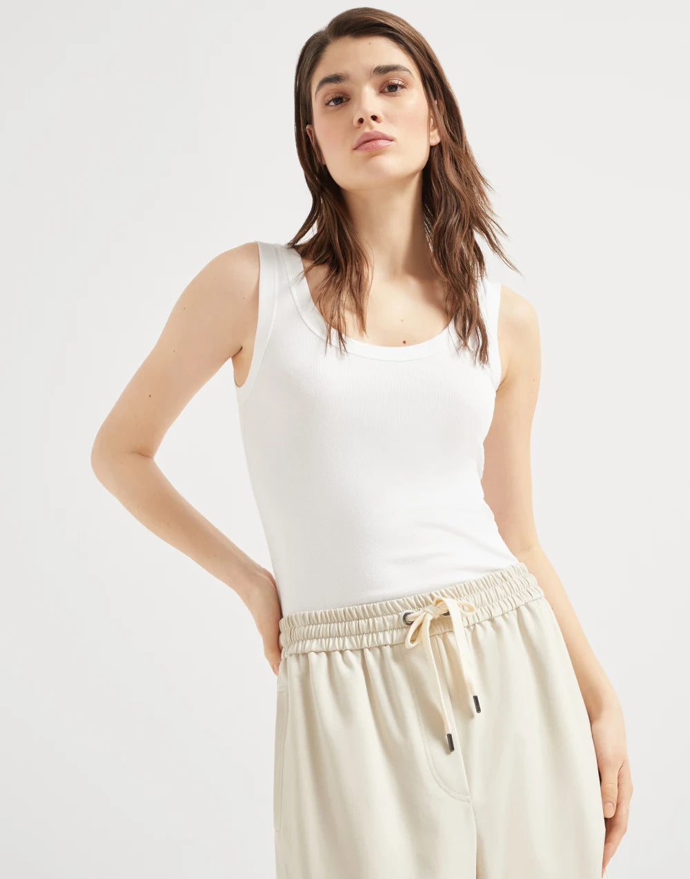 Couture interlock track trousers