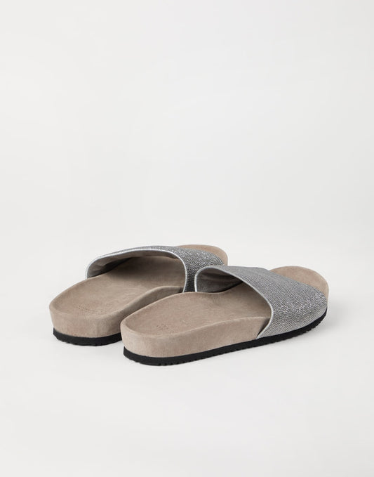 Precious slides in suede