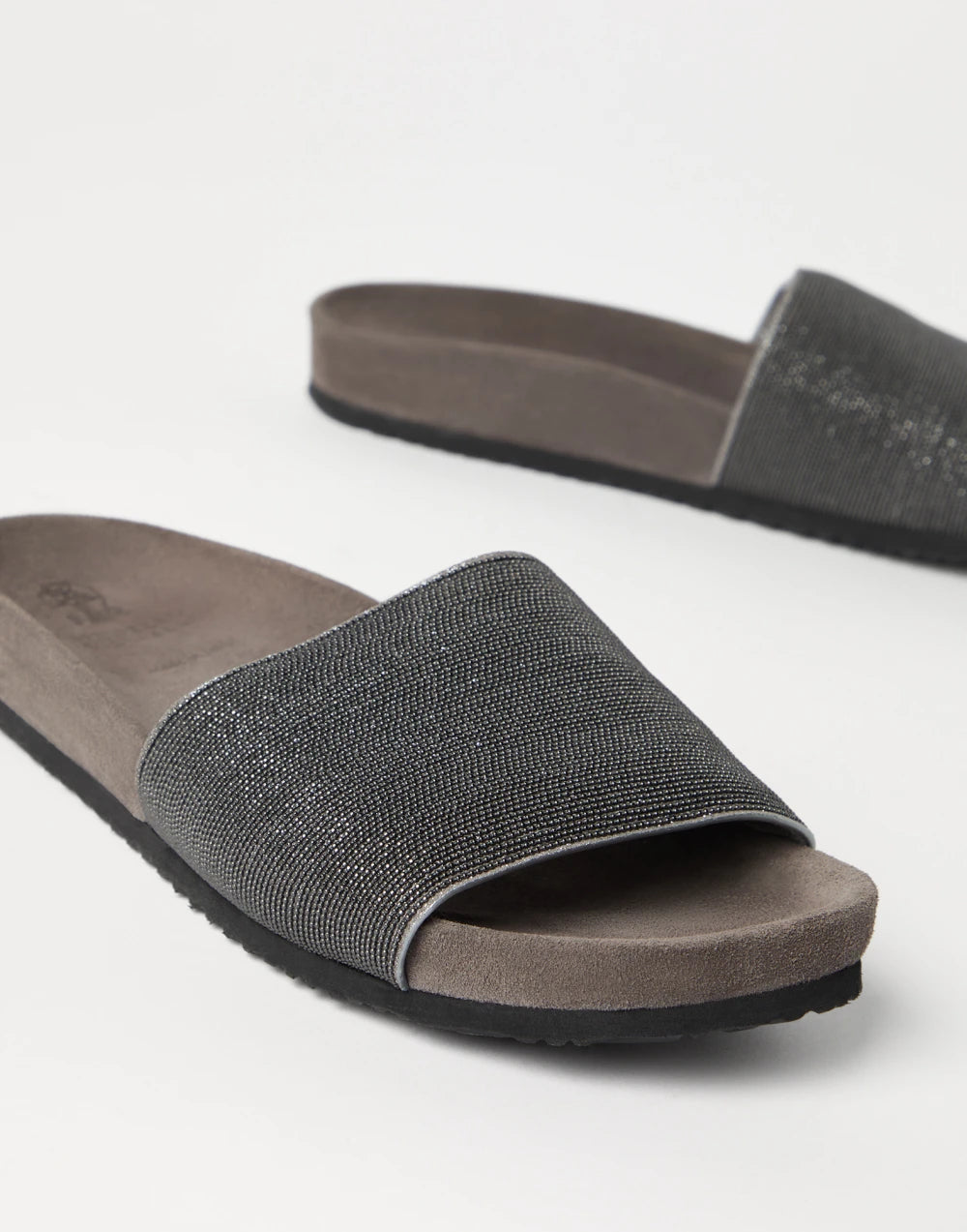 Precious slides in suede