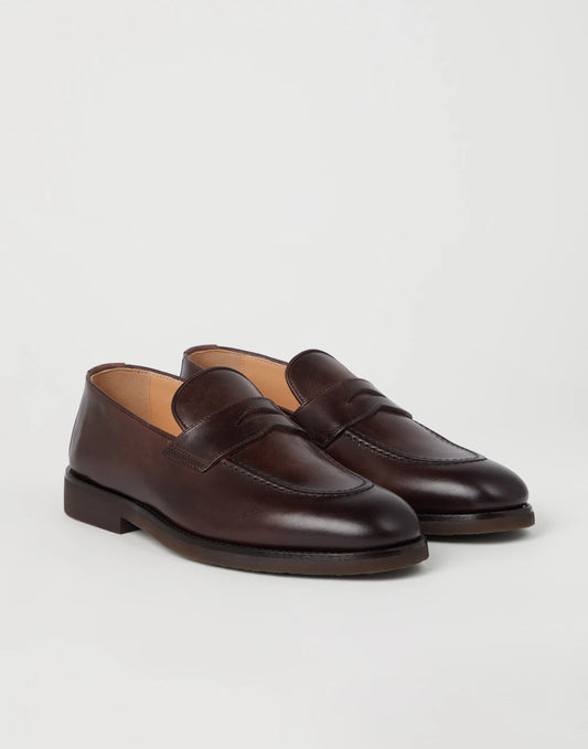 Calfskin penny loafers