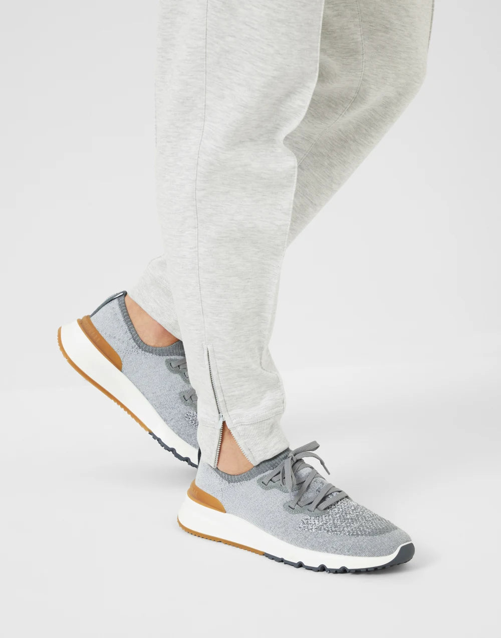 Cotton chiné knit runners