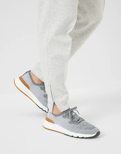 Cotton chiné knit runners