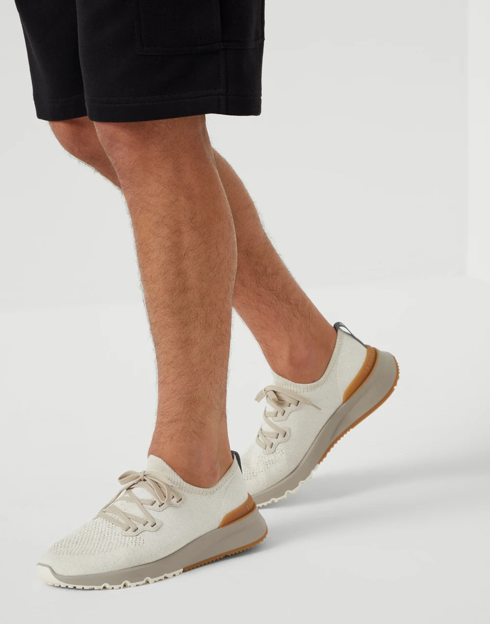 Cotton chiné knit runners